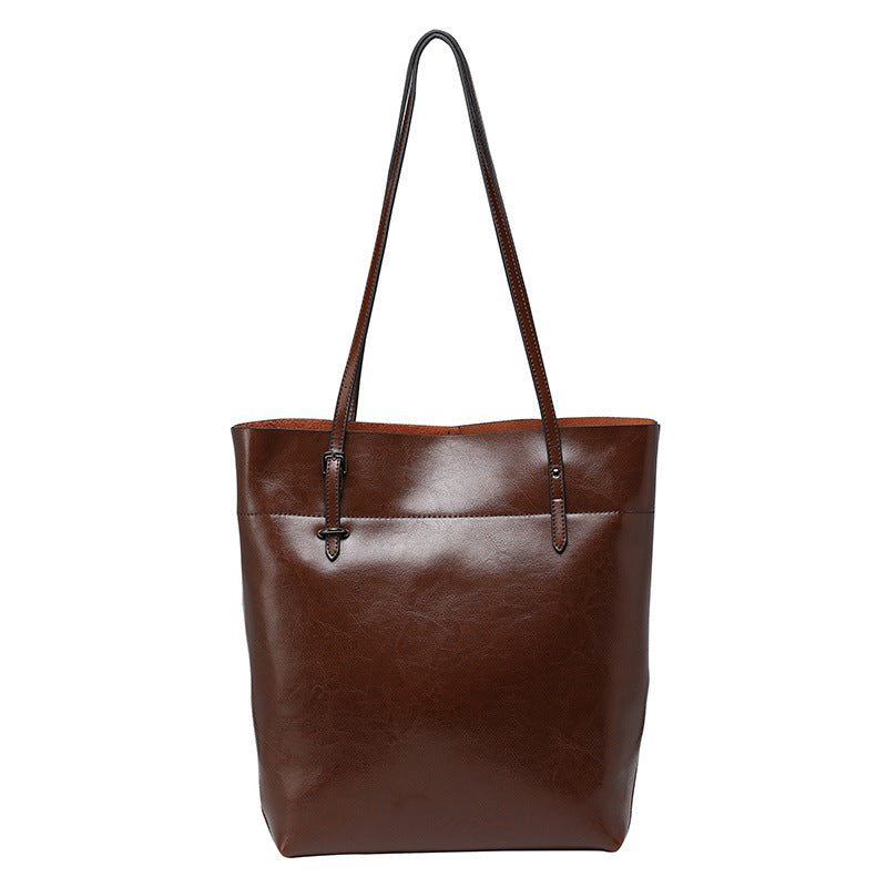 Top Grain Cowhide Oil Waxed Tote Bag