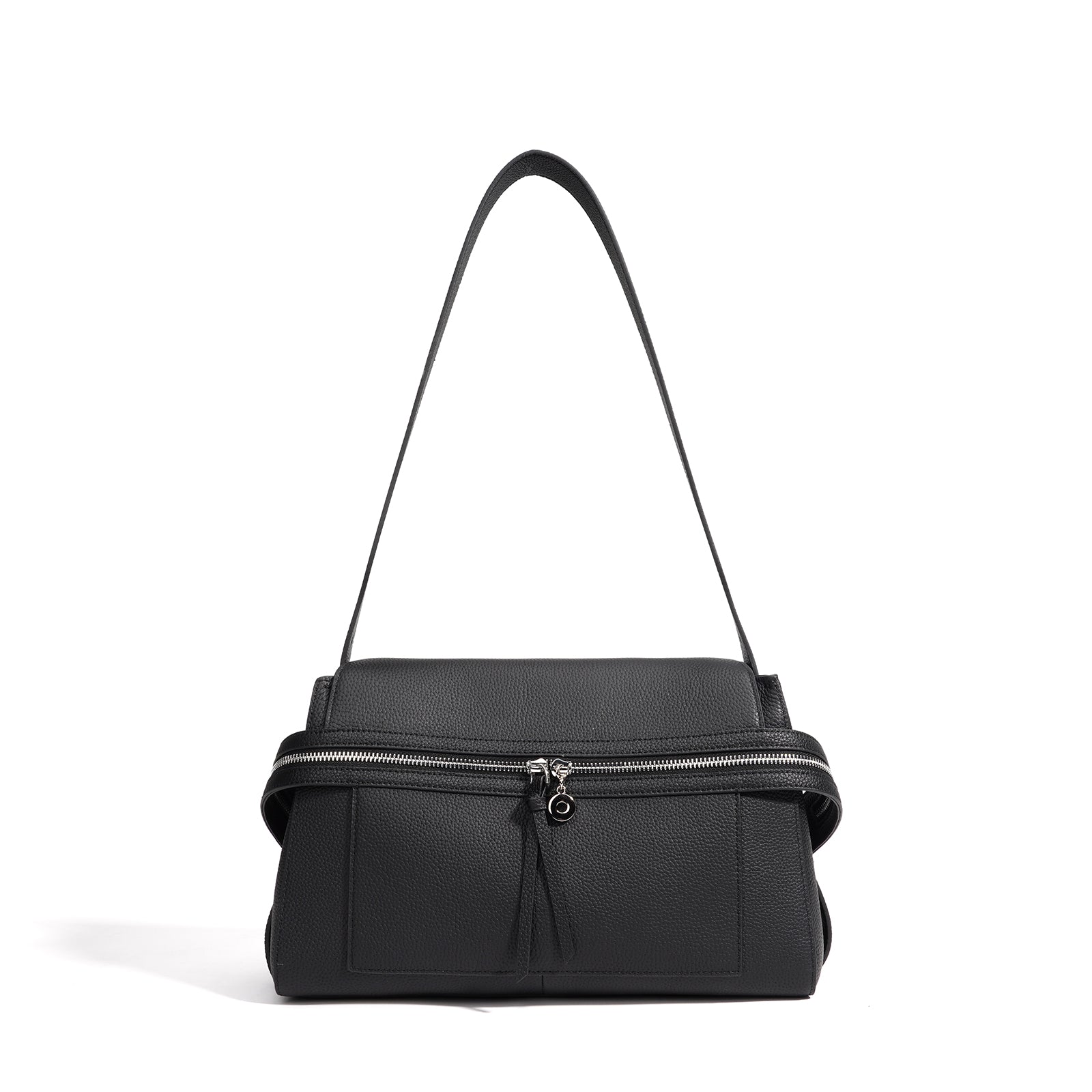 Large Leather Commuter Tote Handbag