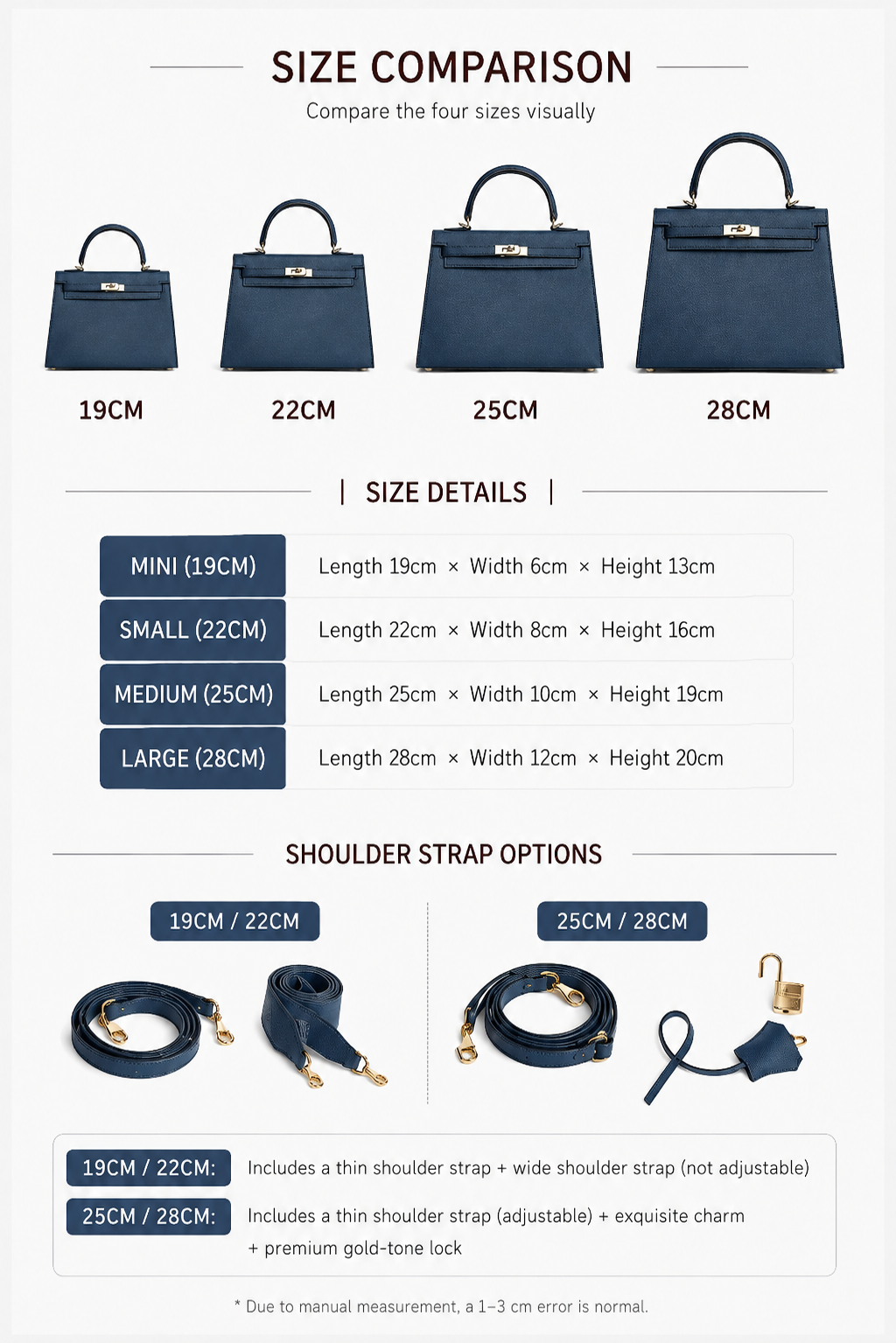 Midnight Blue Structured Top Handle outfit scenario