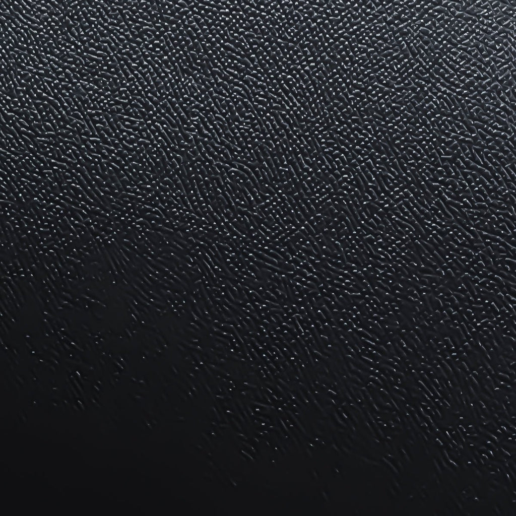 Black Palm Grain Leather Bamboo Bag - VVISN