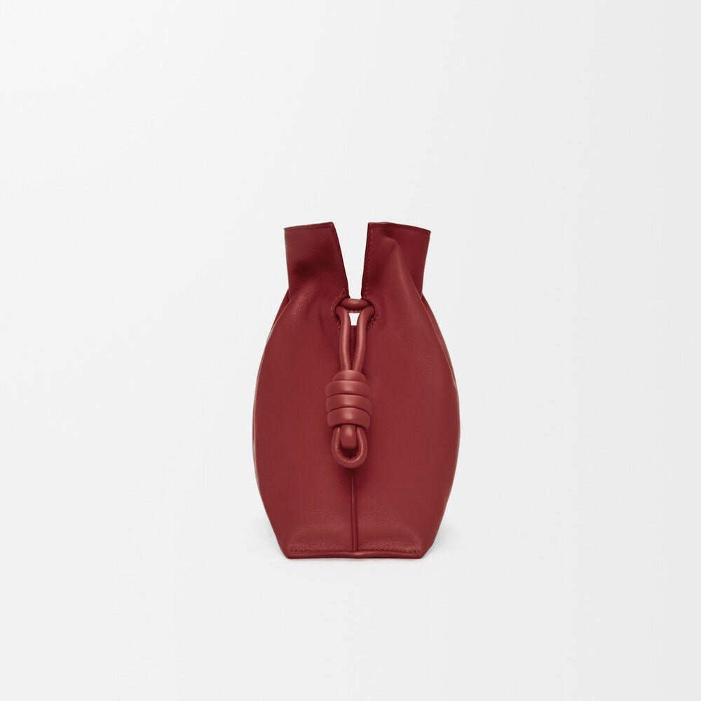 Burnt Red Medium Nappa Calfskin Flamenco Clutch - VVISN