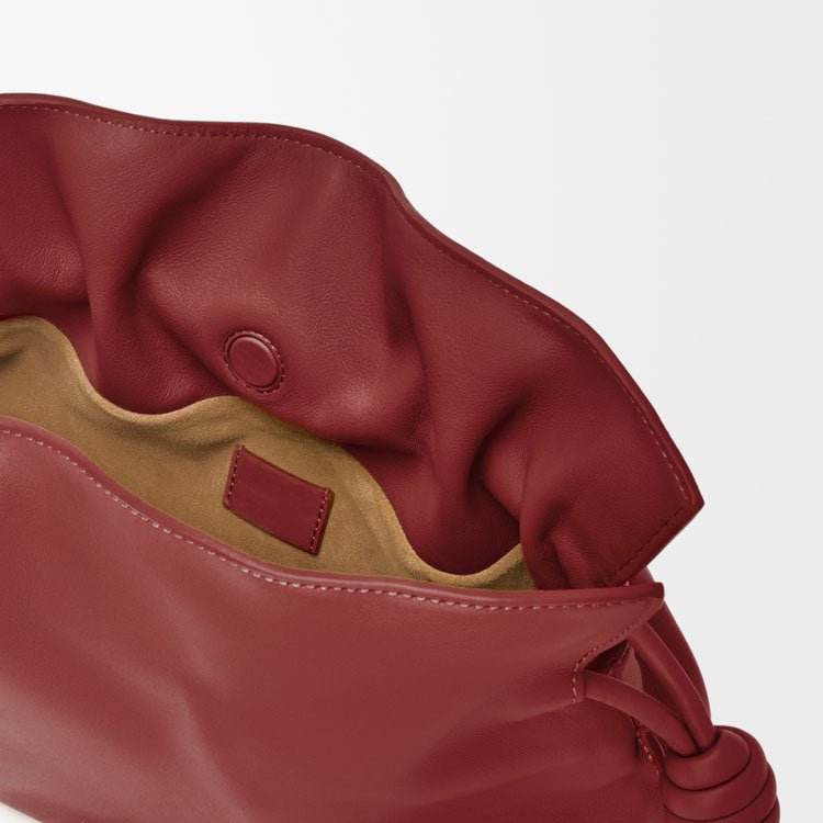 Burnt Red Medium Nappa Calfskin Flamenco Clutch - VVISN