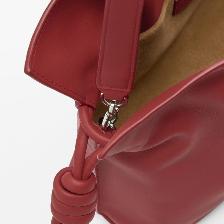 Burnt Red Medium Nappa Calfskin Flamenco Clutch - VVISN