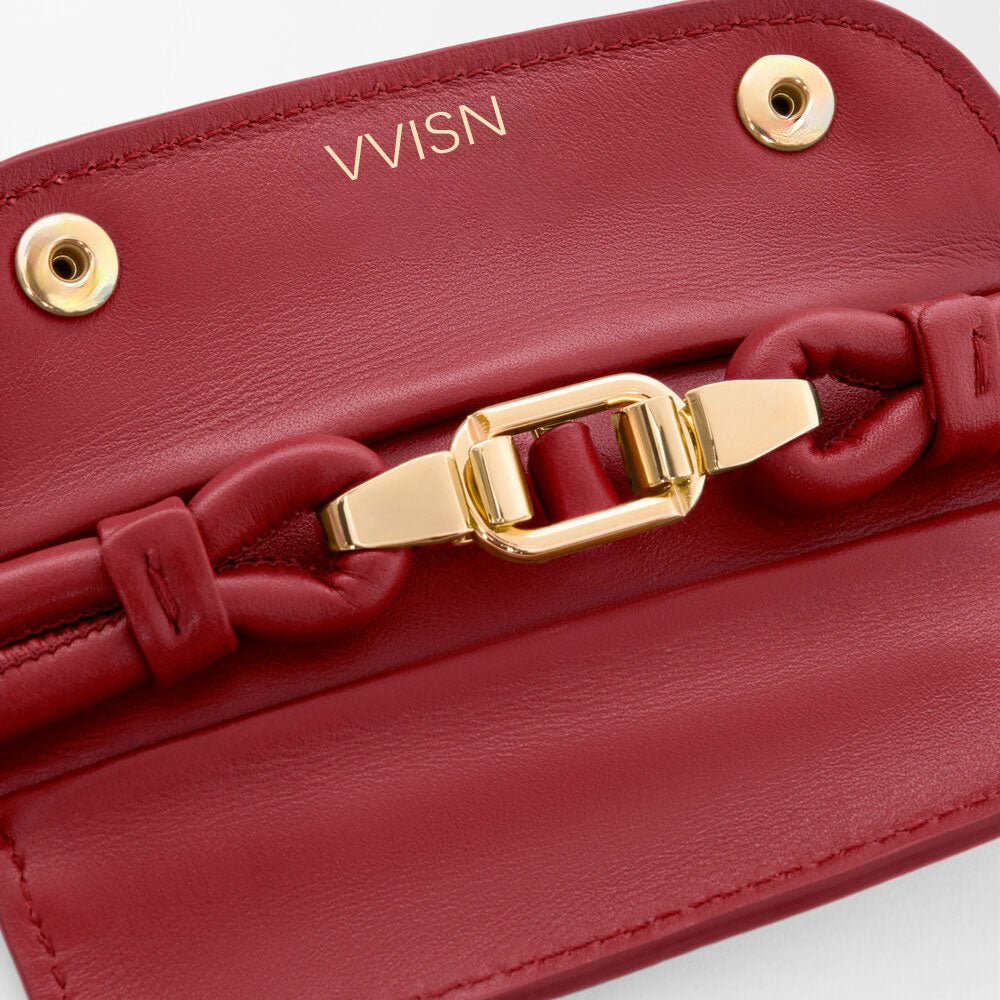 Burnt Red Supple Calfskin Madrid Bag - VVISN