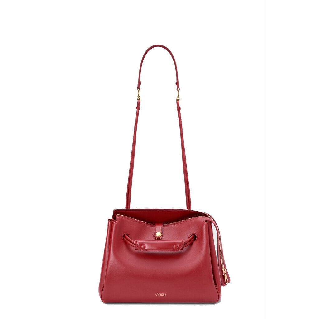 Burnt Red Supple Calfskin Madrid Bag - VVISN