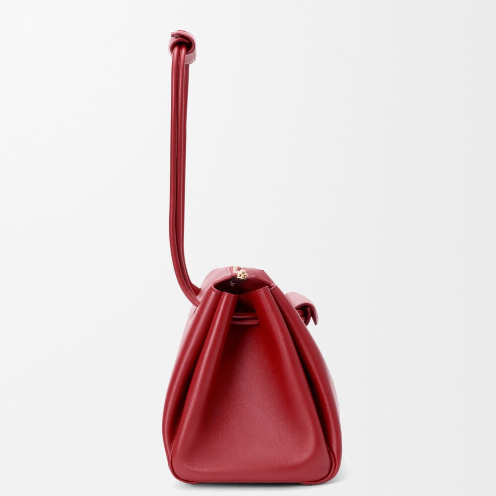 Burnt Red Supple Calfskin Madrid Bag - VVISN