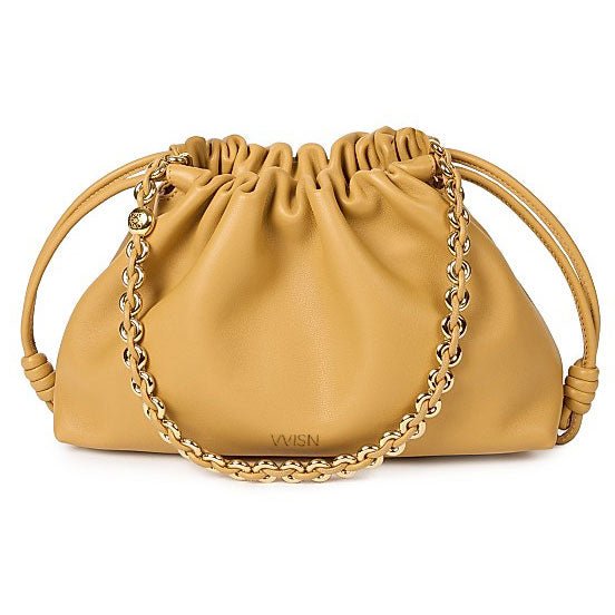 Butter Yellow Nappa Flamenco Purse Bag - VVISN