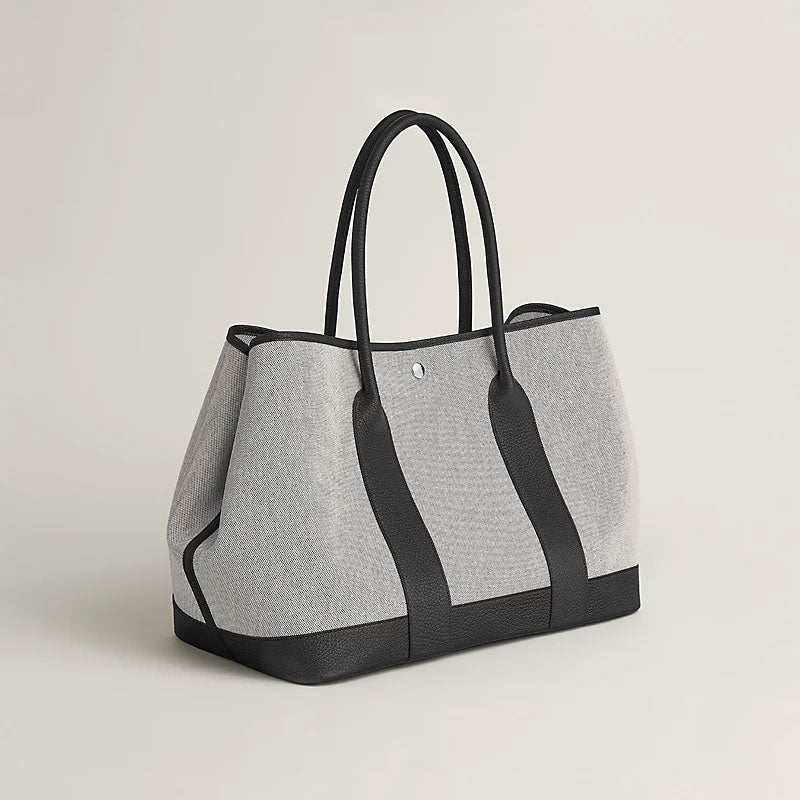 Canvas and Calfskin Large Tote Bag - VVISN