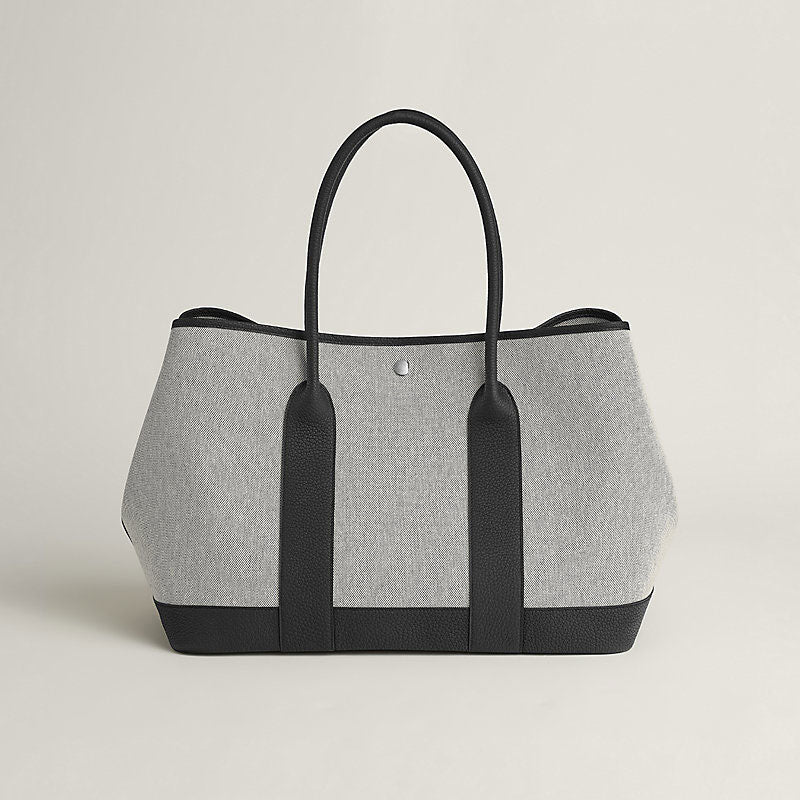 Canvas and Calfskin Large Tote Bag - VVISN