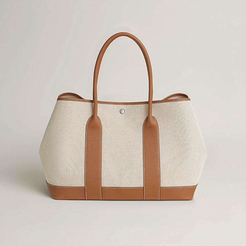 Canvas and Negonda Calfskin Tote Bag - VVISN