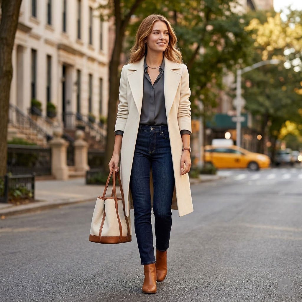 Canvas and Negonda Calfskin Tote Bag - VVISN