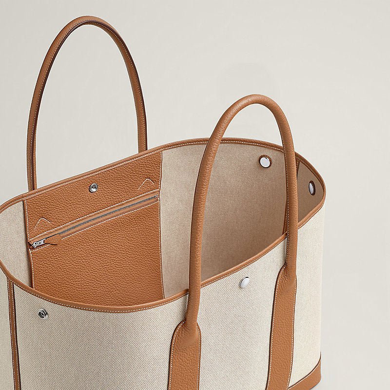 Canvas and Negonda Calfskin Tote Bag - VVISN