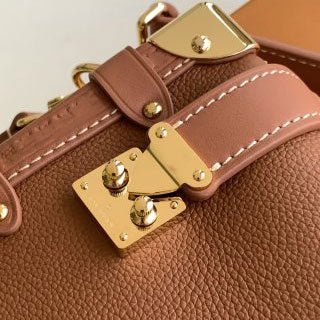 Cognac Leather Side Trunk PM Bag - VVISN