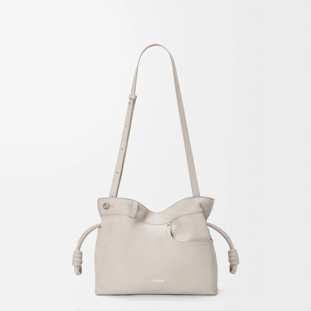 Denim Style Shiny Calfskin Clutch Bag - VVISN