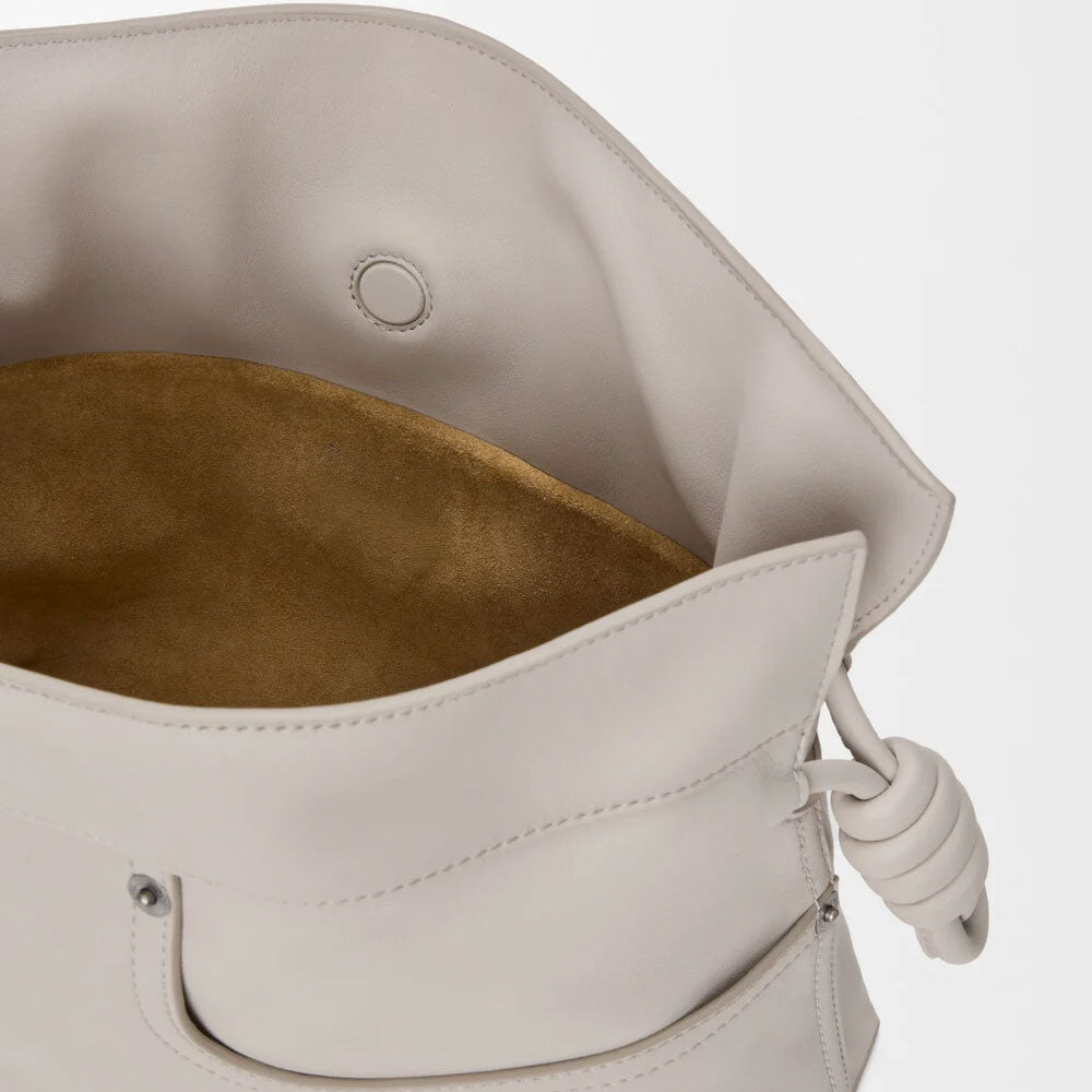 Denim Style Shiny Calfskin Clutch Bag - VVISN