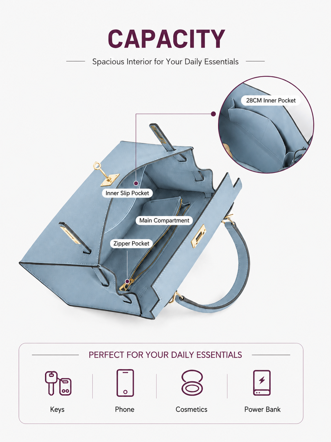 Skylock Structured Top Handle Bag outfit scenario