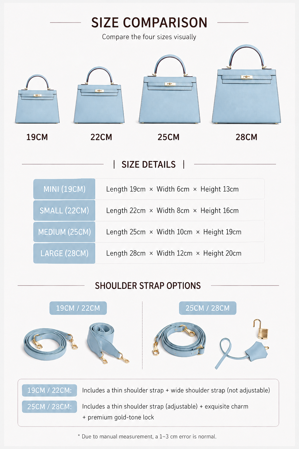 Sky Blue Structured Handle Bag outfit scenario