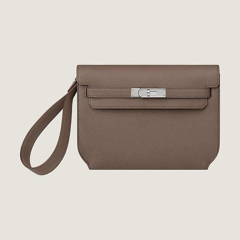 Epsom Calfskin Pouch with Wristlet - VVISN