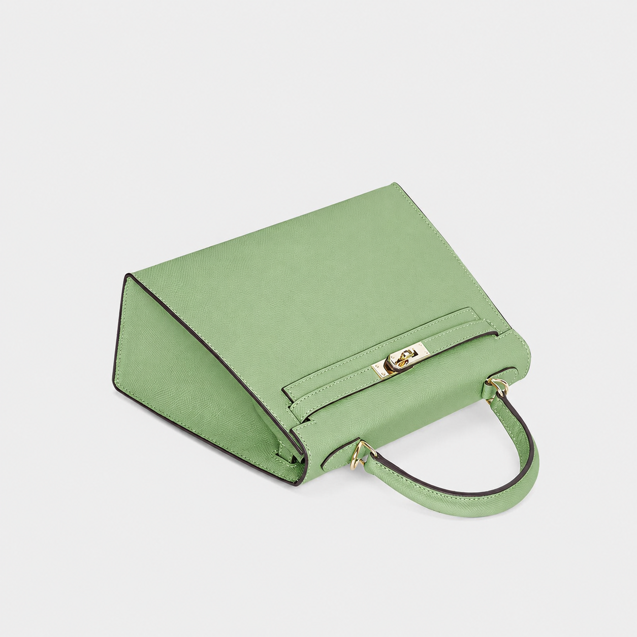 Sage Lock Top Handle Bag
