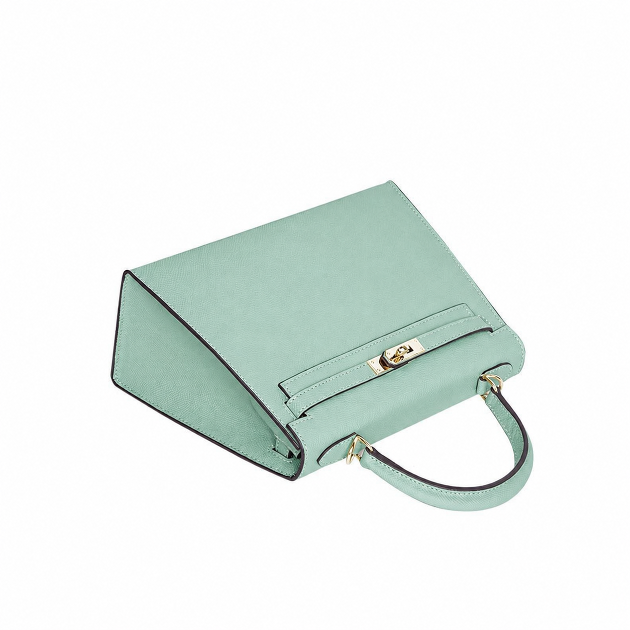 Sage Lock Top Handle Bag