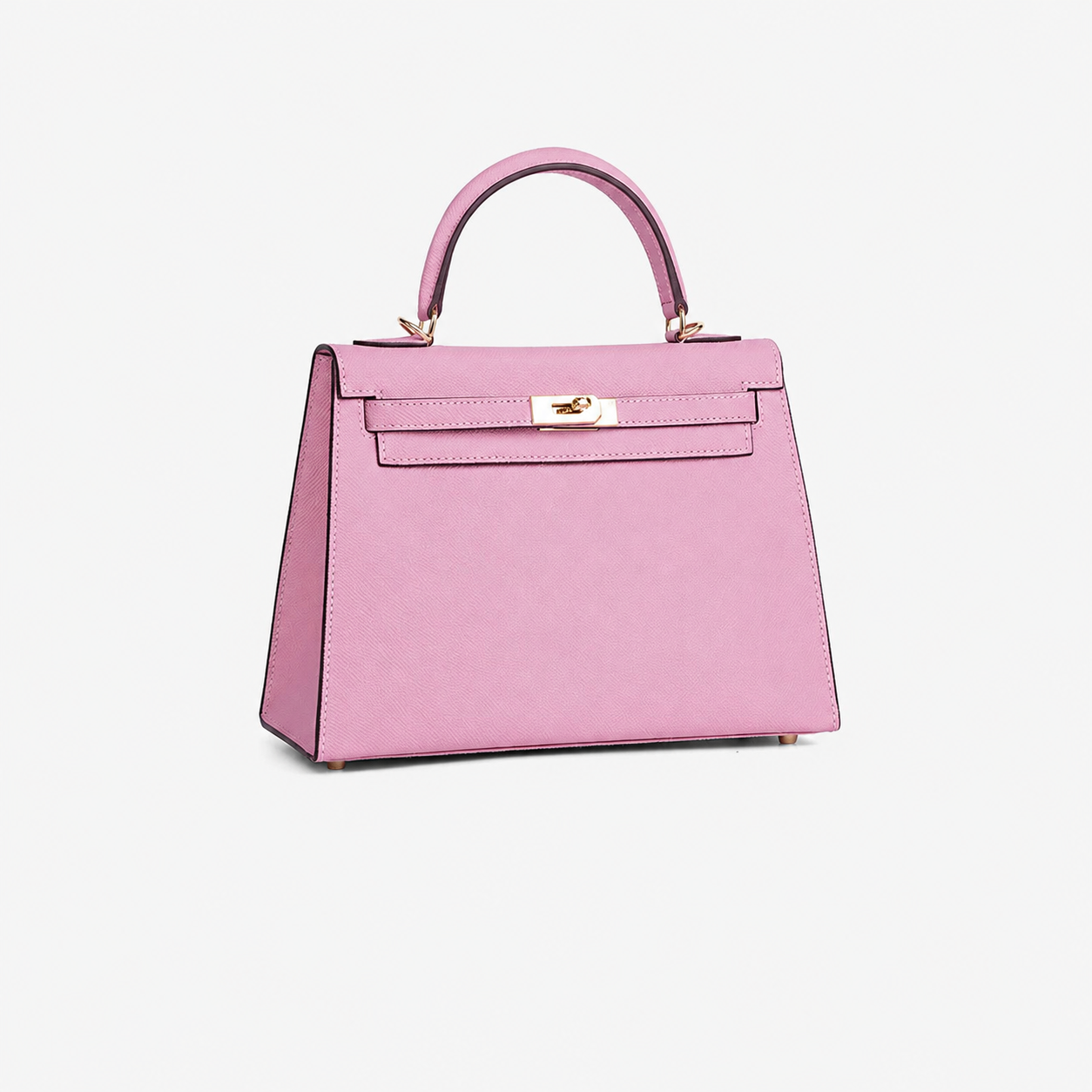 Blush Lock Top Handle Bag
