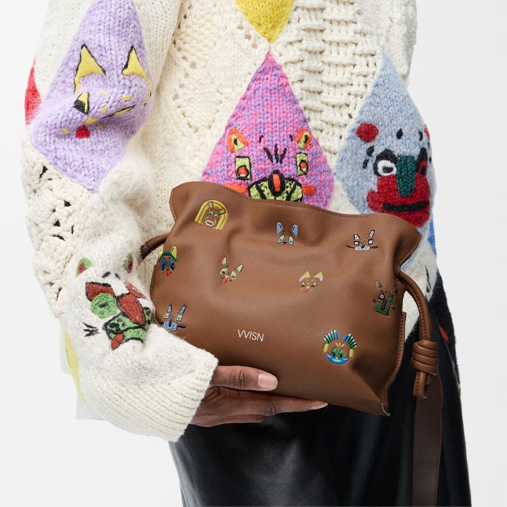 Flamenco Mini 3D Cat Print Clutch - VVISN