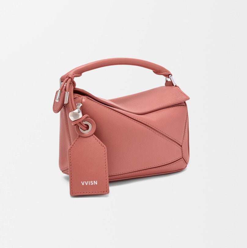 Geometric Leather Shoulder Crossbody Bag - VVISN
