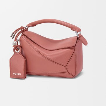 Geometric Leather Shoulder Crossbody Bag - VVISN