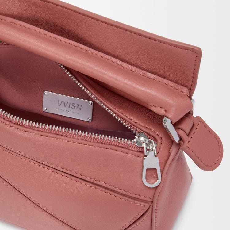 Geometric Leather Shoulder Crossbody Bag - VVISN