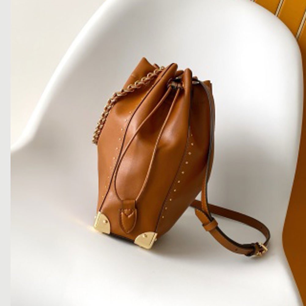 Grained Calfskin Noe Trunk Bucket Bag - VVISN