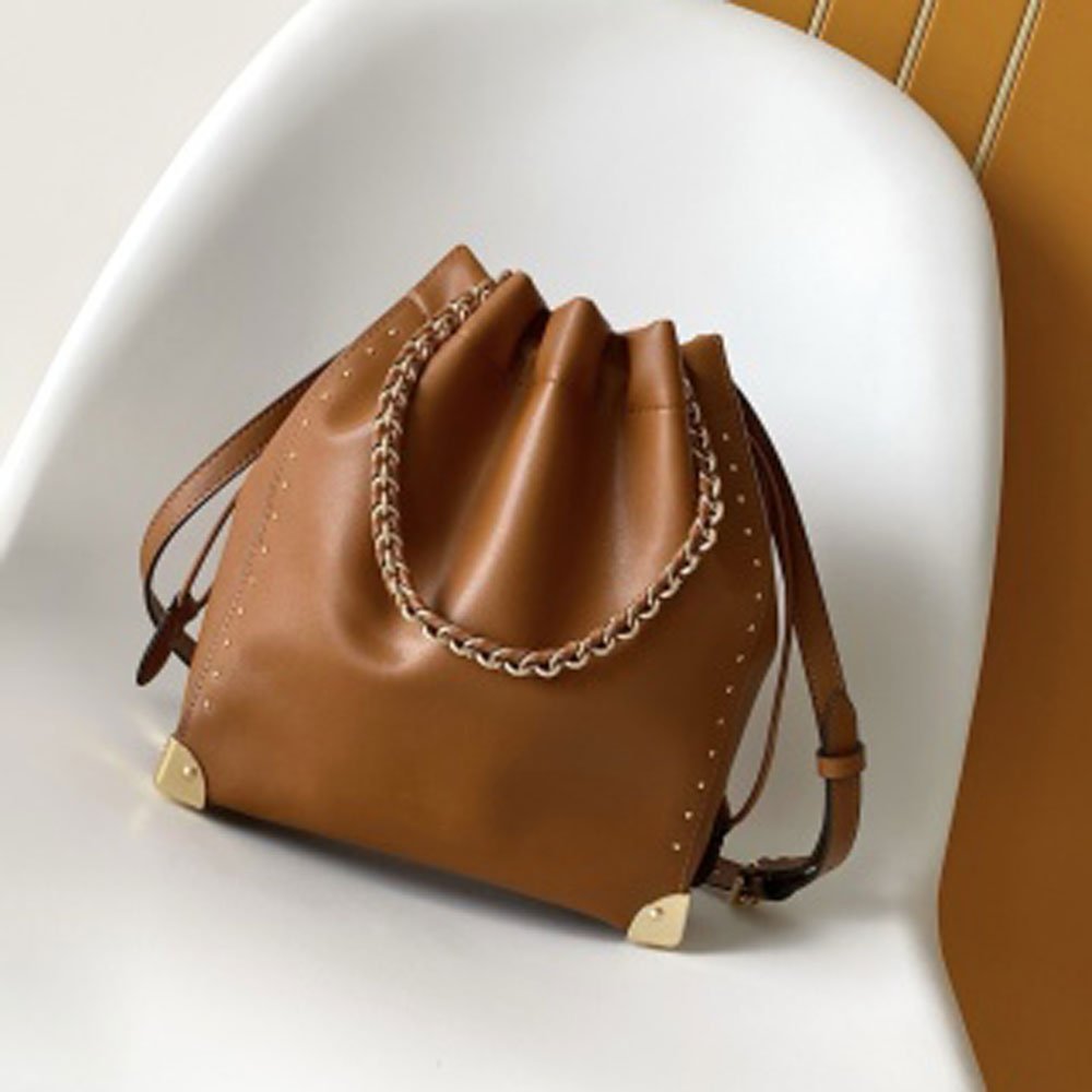 Grained Calfskin Noe Trunk Bucket Bag - VVISN
