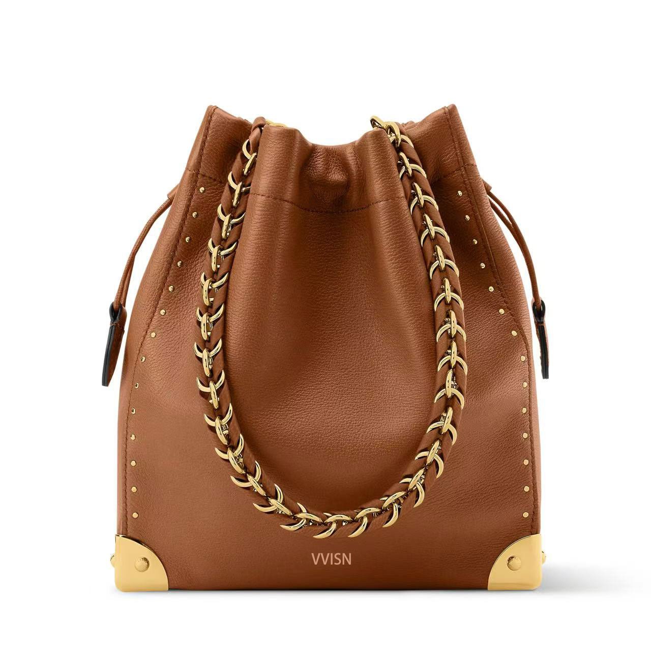Grained Calfskin Noe Trunk Bucket Bag - VVISN