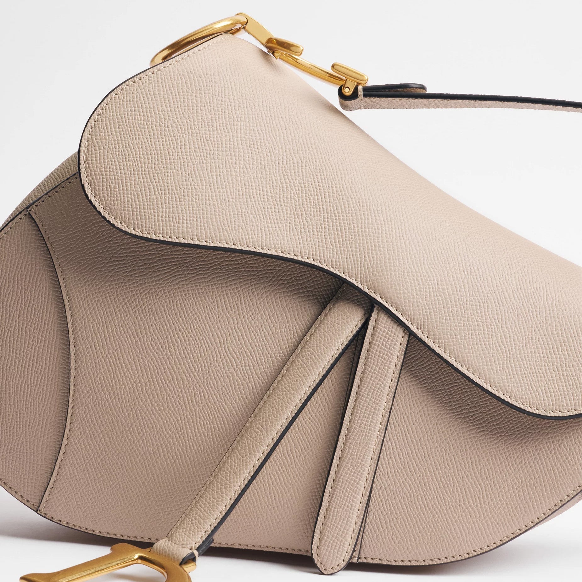 Grained Calfskin Saddle Flap Bag - VVISN