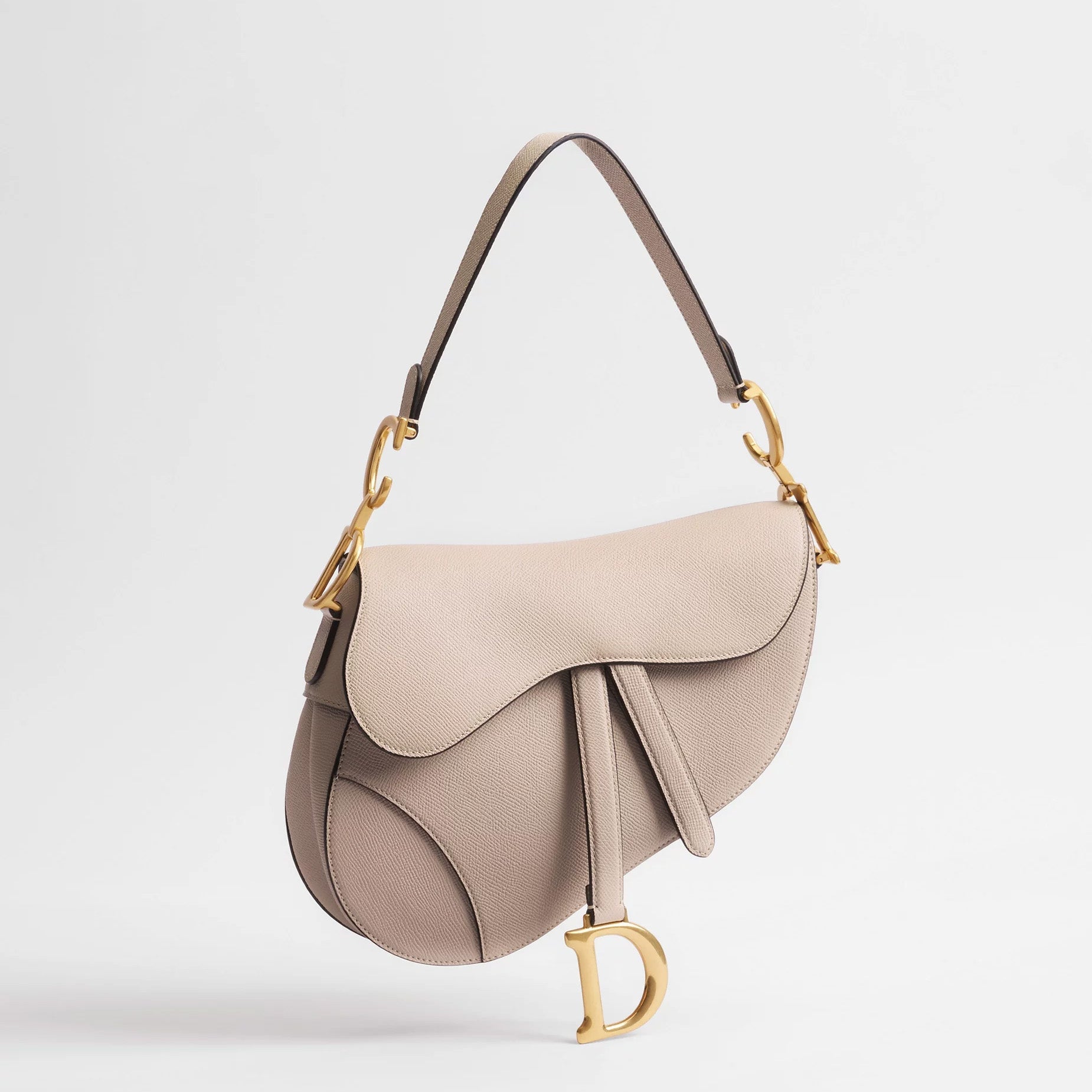 Grained Calfskin Saddle Flap Bag - VVISN