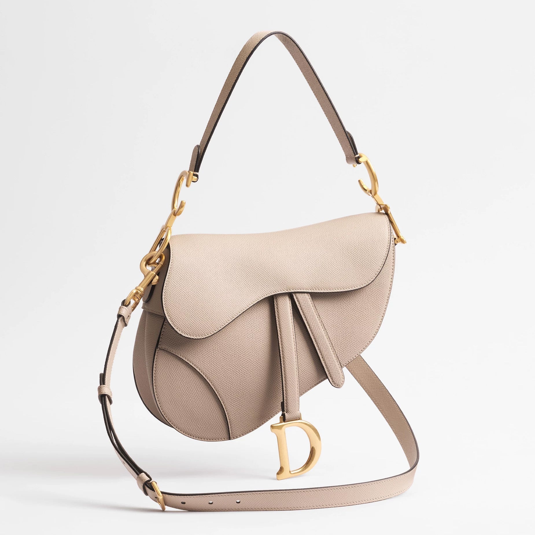 Grained Calfskin Saddle Flap Bag - VVISN