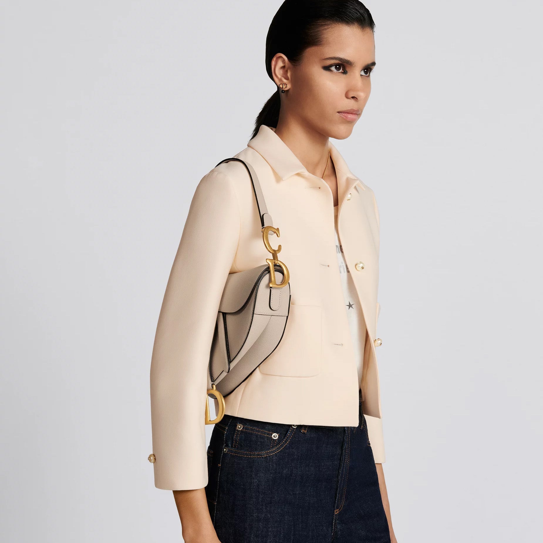 Grained Calfskin Saddle Flap Bag - VVISN