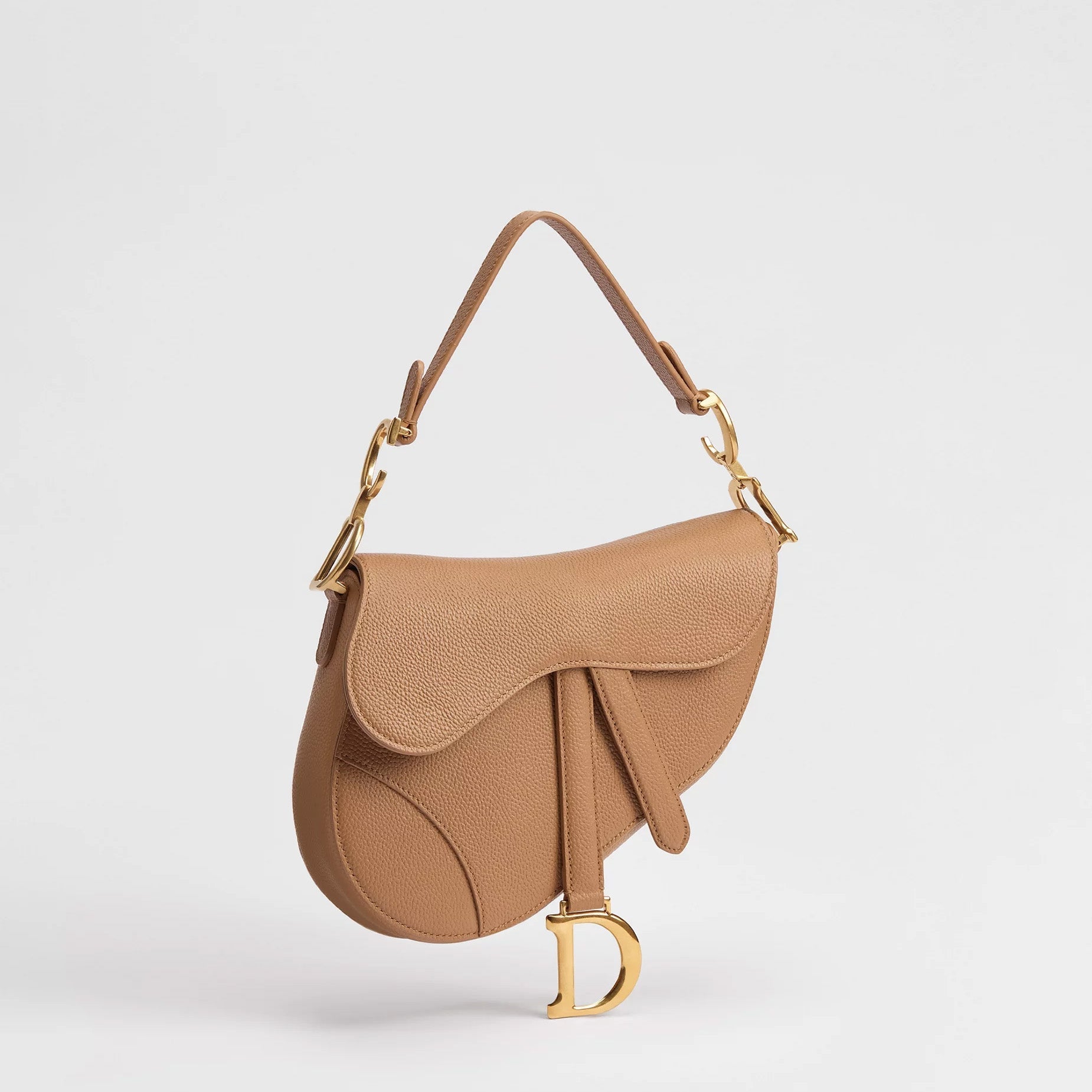 Grained Calfskin Small Saddle Bag - VVISN
