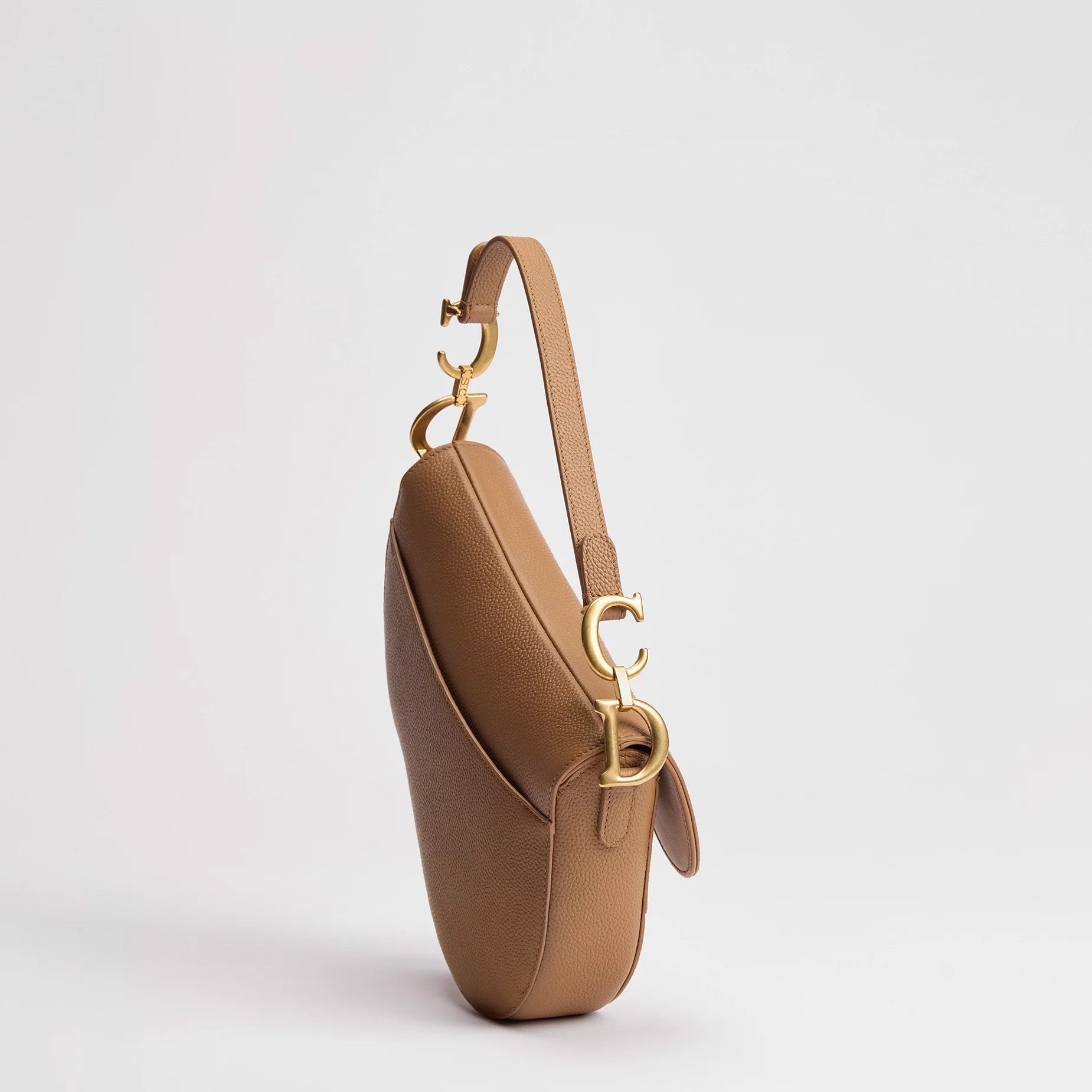 Grained Calfskin Small Saddle Bag - VVISN