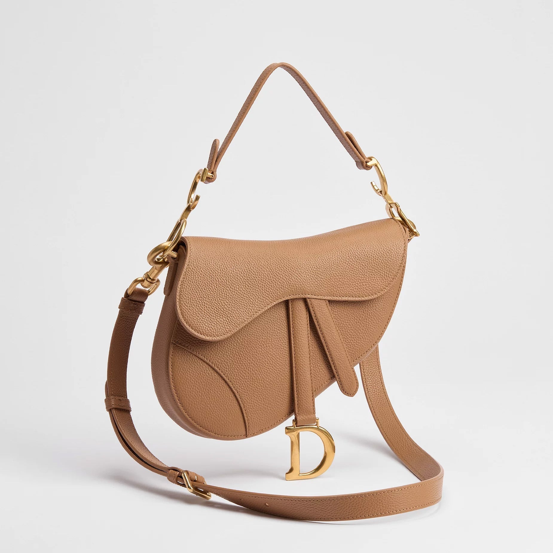 Grained Calfskin Small Saddle Bag - VVISN