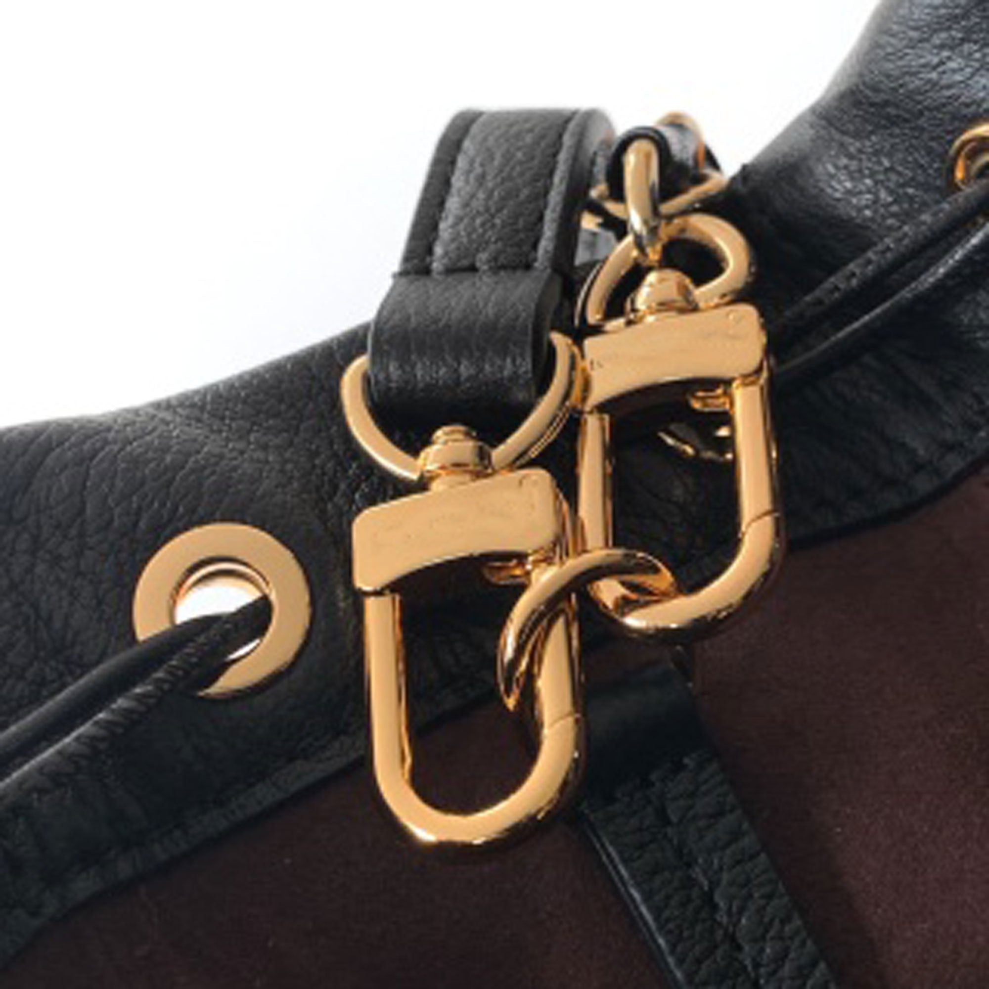 Grained Leather Noe Trunk Bucket Bag - VVISN
