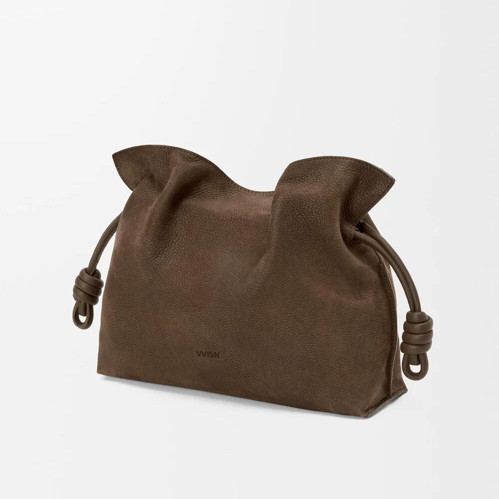 Grained Nubuck Flamenco Clutch Bag - VVISN