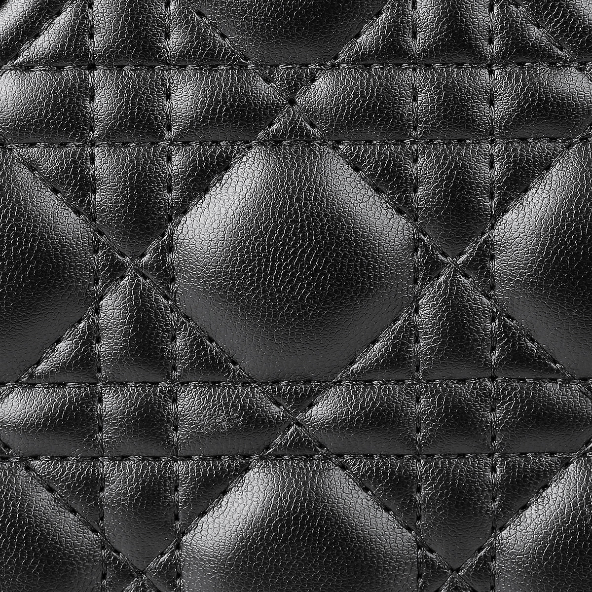 Large Black Lychee Leather Work Bag - VVISN