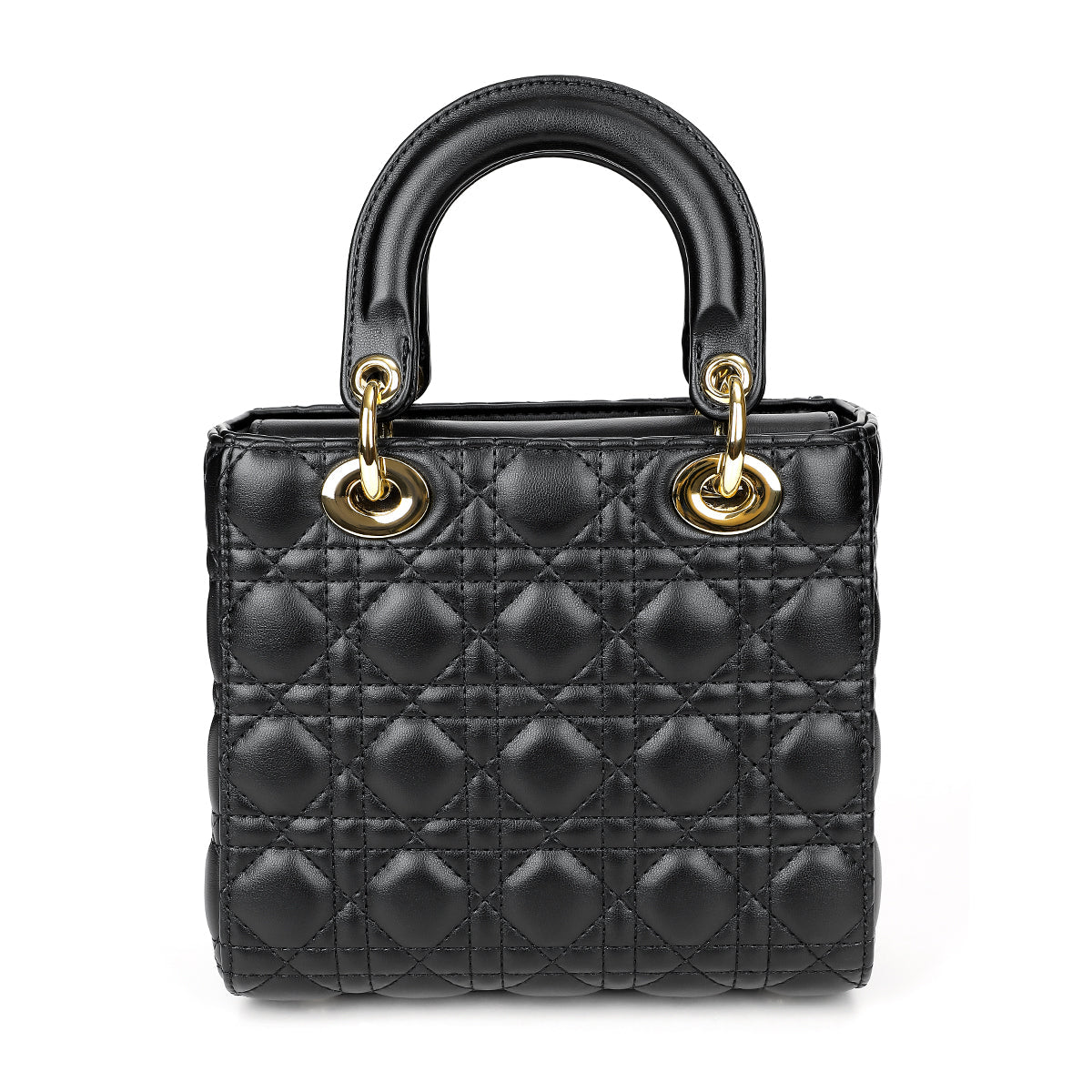 Large Black Lychee Leather Work Bag - VVISN