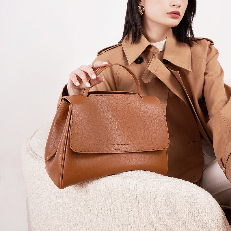 Large Pebbled Leather Commuter Tote - VVISN