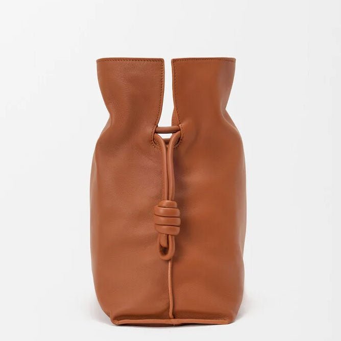 Large Squirrel Nappa Leather Clutch Bag - VVISN