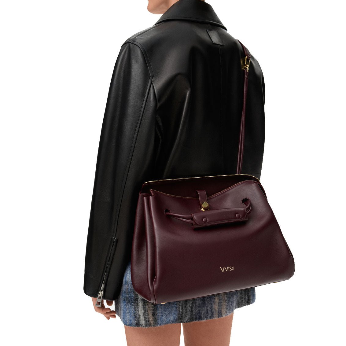 Large Supple Calfskin Trapeze Bag - VVISN