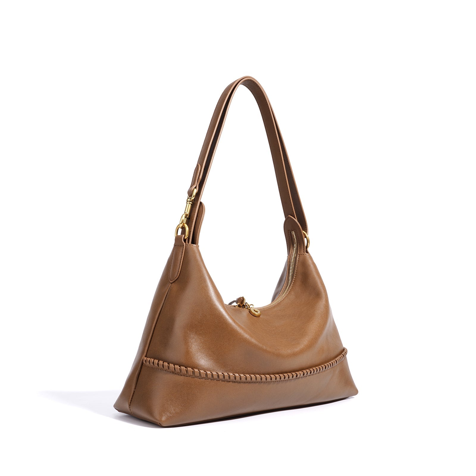 Leather Microfiber Saddle Crossbody Bag - VVISN