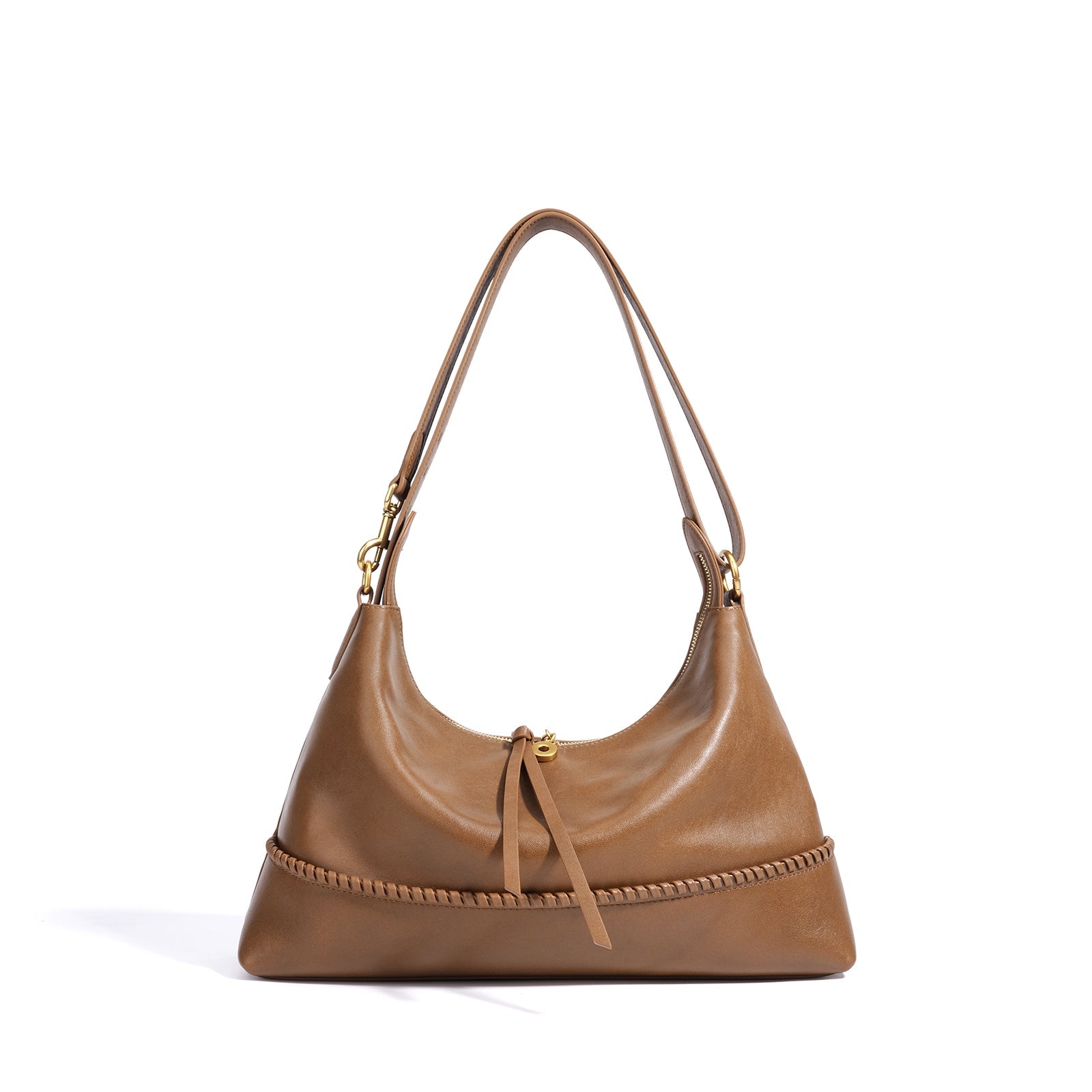 Leather Microfiber Saddle Crossbody Bag - VVISN