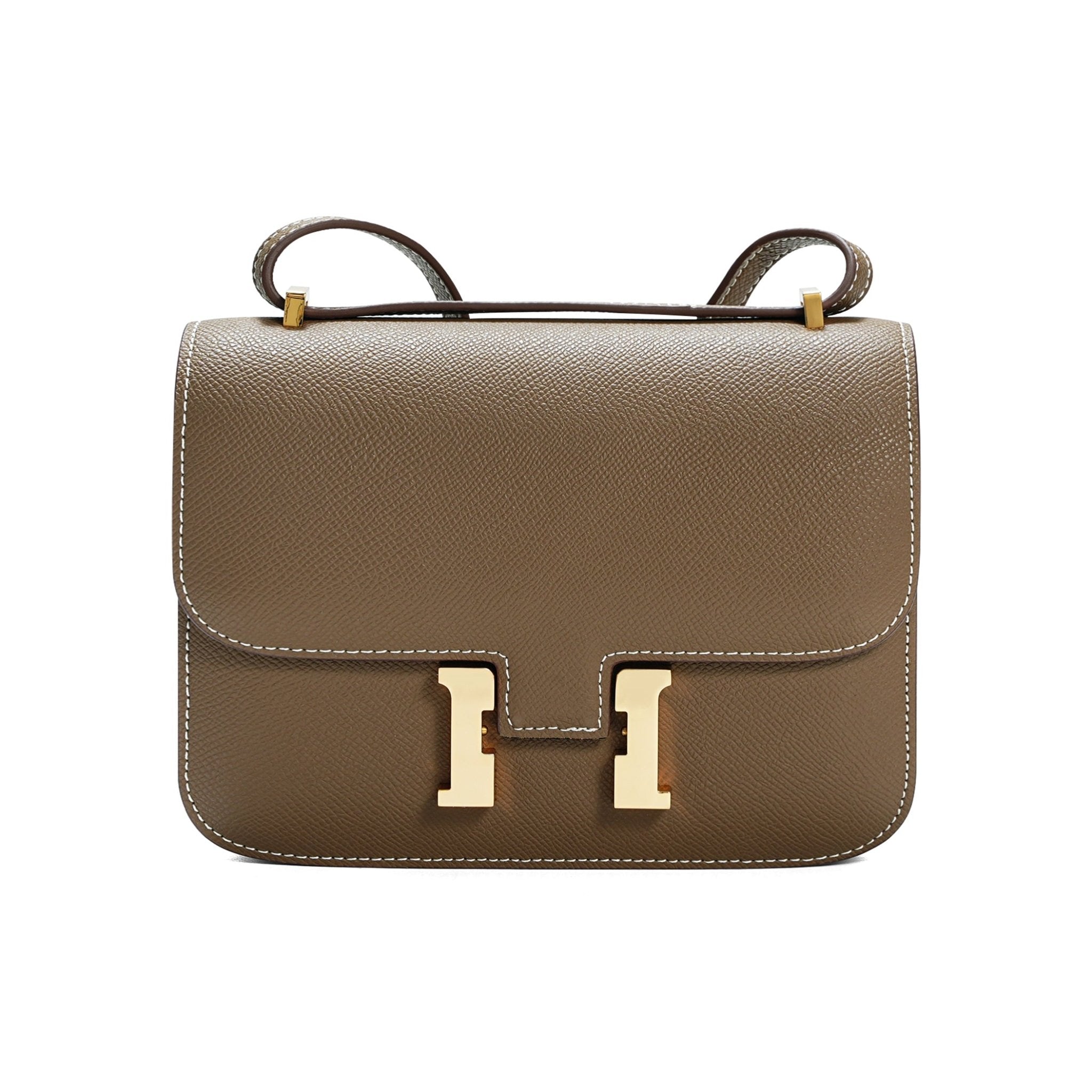 Luxury Palm Print Leather Square Bag - VVISN