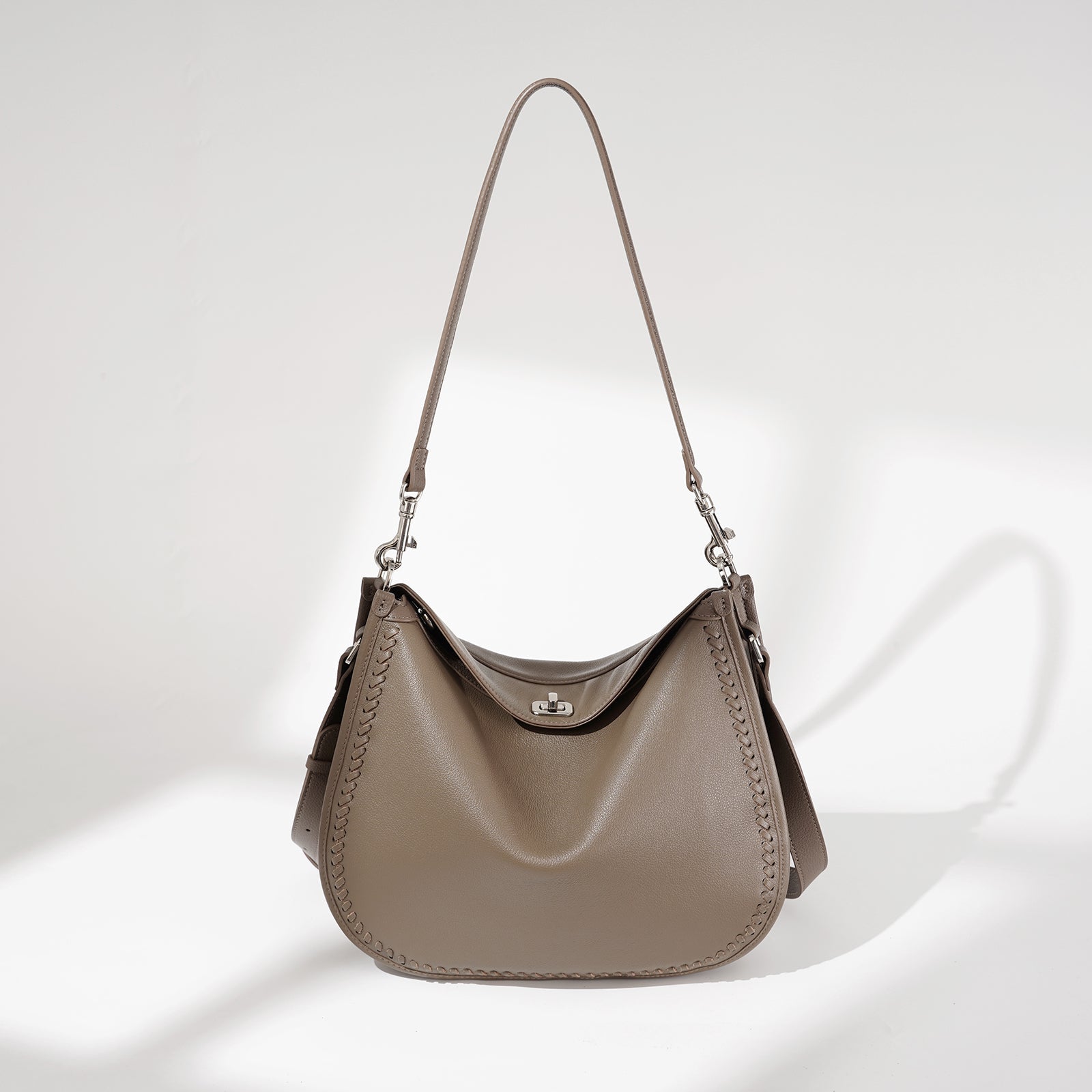 Luxury Structured Leather Work Tote - VVISN